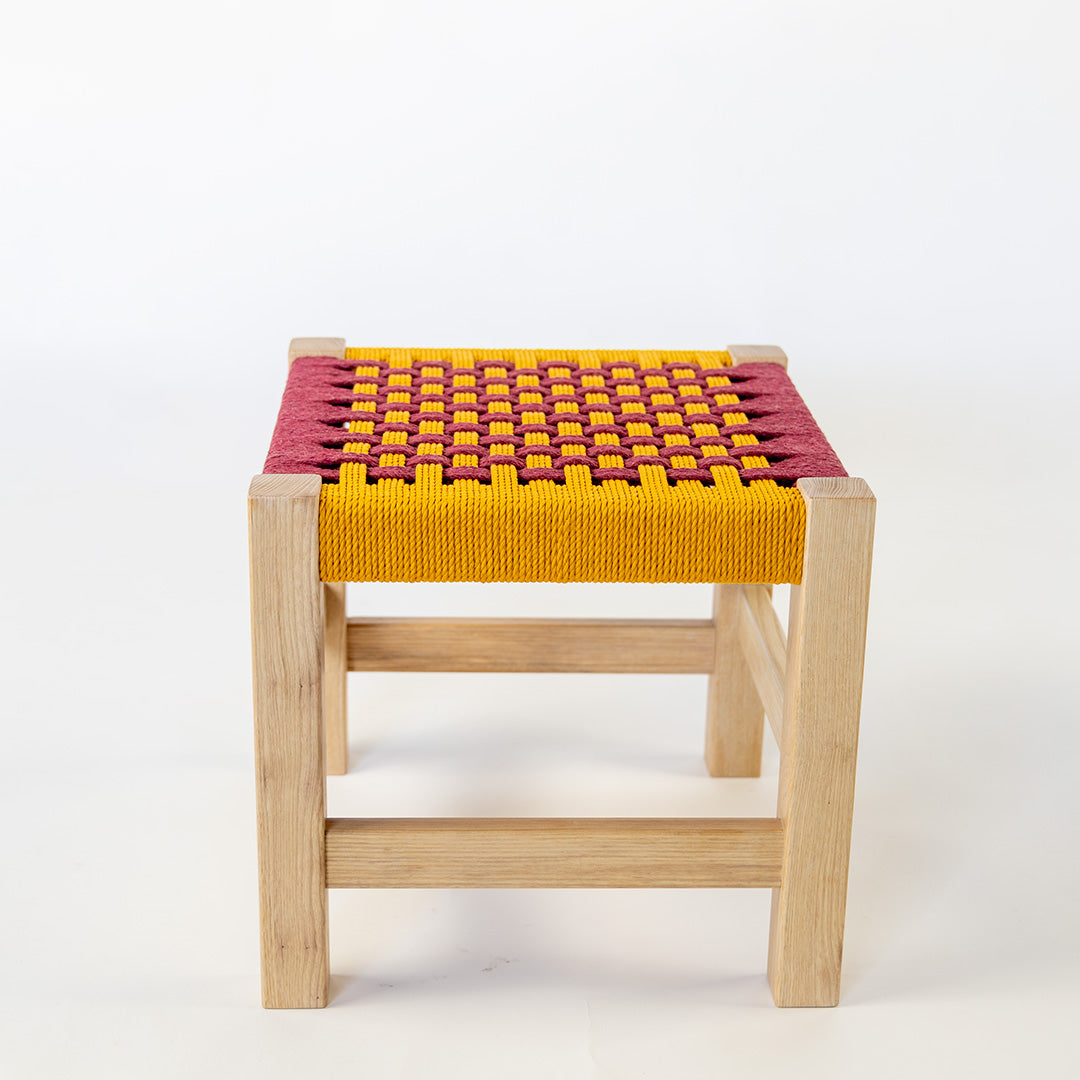 Cotton Cord Footstool